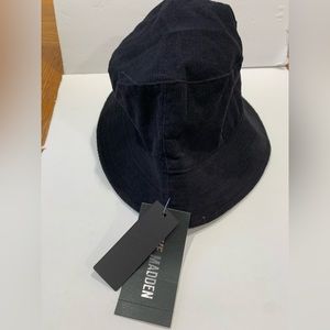 Steve Madden Micro Cotton Corduroy Bucket Hat With Pocket